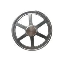 Polia Aluminio 350mm 1 Canal Perfil B 350b1