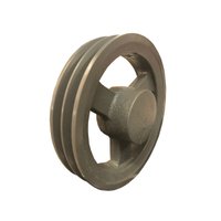 Polia Ferro Fundido 170mm C/ 2 Canais Perfil B 170b2