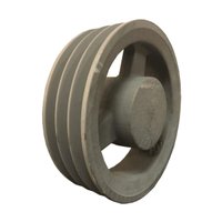 Polia Ferro Fundido 180mm C/ 3 Canais Perfil B 180b3