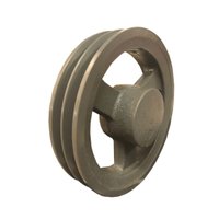 Polia Ferro Fundido 220mm C/ 2 Canais Perfil B 220b2