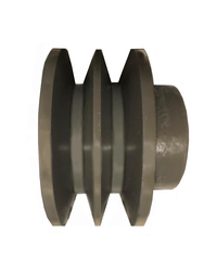 Polia Ferro Fundido 60mm C/ 2 Canais Perfil B 60b2