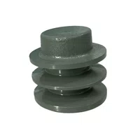 Polia Ferro Fundido 70mm C/ 2 Canais Perfil B 70b2