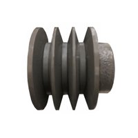 Polia Ferro Fundido 90mm C/ 3 Canais Perfil B 90b3