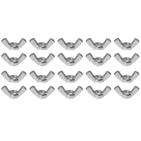 Porca Borboleta 3/8 Aço Inox 16 Unc Polegadas 20 Unidades