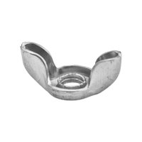 Porca Borboleta Estampada 1/4 Rosca Grossa 20unc Zincada