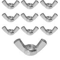 Porca Borboleta M10 Inox Ma 1.5 Milimetros - 10 Unidades