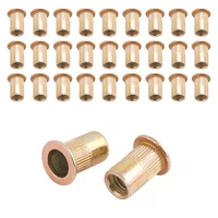 Rebite de Rosca Cabeça Plana M8 X 18 - 25 Unidades