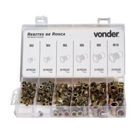 Rebite de Rosca M3 a M10 Maleta com 150 Peças Vonder