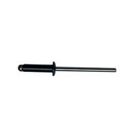 Rebite Repuxo Preto 3,2 X 14 Aluminio