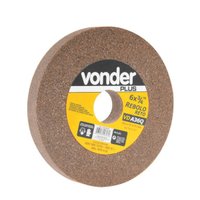 Rebolo Reto Marrom Uso Geral 6 X 3/4 X 1.1/4 Grão 60 Fino Vonder