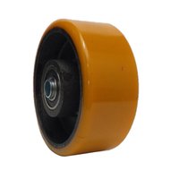 Roda Ferro Revestida em Pu C/ Rolamento Fs.52.pu - Ajax