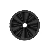 Roda Universal Maciça 8 Pol. com Eixo 1 Pol. Fb