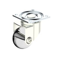 Rodinha Giratoria Silicone 35mm Placa para Moveis Hdt