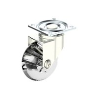 Rodinha Giratoria Silicone Gel 50mm Placa para Moveis Hdt