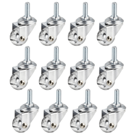 Rodizio Giratorio Silicone 35mm Pino Rodinha 12 Unidade