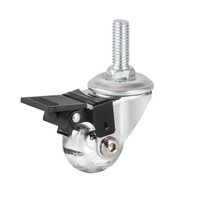 Rodizio Giratorio Silicone 35mm Trava e Pino para Moveis Hdt