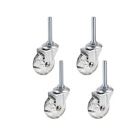 Rodizio Giratorio Silicone 50mm Pino 4 Unidade HDT