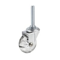 Rodizio Giratorio Silicone 50mm Pino Rodinha para Moveis Hdt