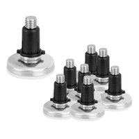 Sapata Niveladora Para Móveis Base 21mm Rosca M6 12 Unidade