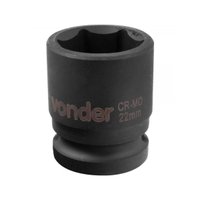 Soquete Sextavado de Impacto 22mm Encaixe 1/2 Vonder