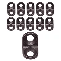 Suporte Prateleira 13X13mm Metal Niquelado Preto 10 UND