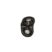 Suporte de Prateleira 13mm X 13mm Alumínio Niquelado Preto