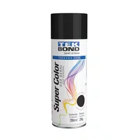 Tinta Spray Preto Brilhante Uso Geral 350ml 250g - Tekbond