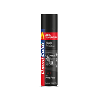 Tinta Spray Preto Fosco Alta Temperatura 350ml Chemicolor