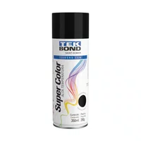 Tinta Spray Preto Fosco Alta Temperatura 350ml - Tekbond