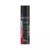 Tinta Spray Uso Geral Preto Brilhante 400ml Chemicolor