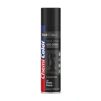 Tinta Spray Uso Geral Preto Fosco 400ml Chemicolor
