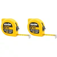 Trena de Aço 5m X 19mm Aço Trava Vonder Kit 2 Unidades