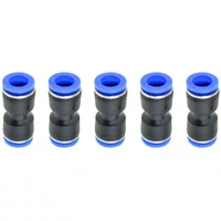 União Reta Emenda Tubo 10mm Conexão Rápida Instantânea 5 Und