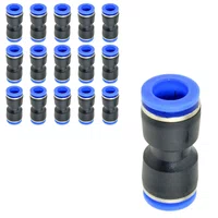 União Reta Emenda Tubo 6mm Conexão Rápida Instantânea 15 UND