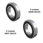 10 Rolamento DDUC3 Radial de Esferas 5 = 6307 5 =6308 Dmr