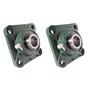 2 Mancal Quadrado + Rolamento Ucf205 + Eixo 25 x 1000mm