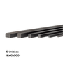 5 Chaveta Quadrada Barra 12x10x500mm Aço1045