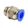 5 Conector Reto Rosca Macho Bsp 1/2 Tubo 8mm Conexão Rápida