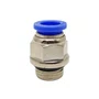 5 Conector Reto Rosca Macho Bsp 1/2 Tubo 8mm Conexão Rápida