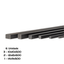6 Chaveta 500mm 3 = 10 X 10 / 2 = 12 X 12 / 1 = 14 X 9