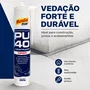 Adesivo Selante Pu40 Cinza 400g Construção Vedação