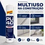 Adesivo Selante Pu40 Cinza 400g Construção Vedação