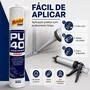 Adesivo Selante Pu40 Cinza 400g Construção Vedação