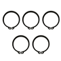 Anel Elastico Para Eixo 52mm Externo de Retenção 5 Unidade