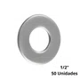 Arruela Inox 1/2 Pol Lisa - 50 Unidades