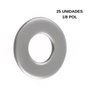 Arruela Inox 1/8 Pol Lisa 25 Unidade