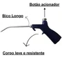 Bico de Limpeza Soprador de Ar Longo Botão L100