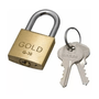 Cadeado 30mm Latão com 2 Chaves