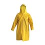 Capa de Chuva Amarela com Forração Capuz e Botão Tamanho Gg