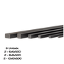 Chaveta Barra 6x6x500, 8x8x500, 10x10x500 6 Unidade